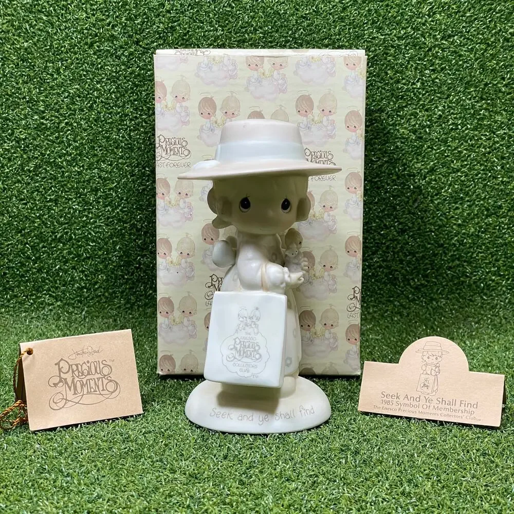Vintage Precious Moments Seek and Ye Shall Find Porcelain Figurine E-0005
